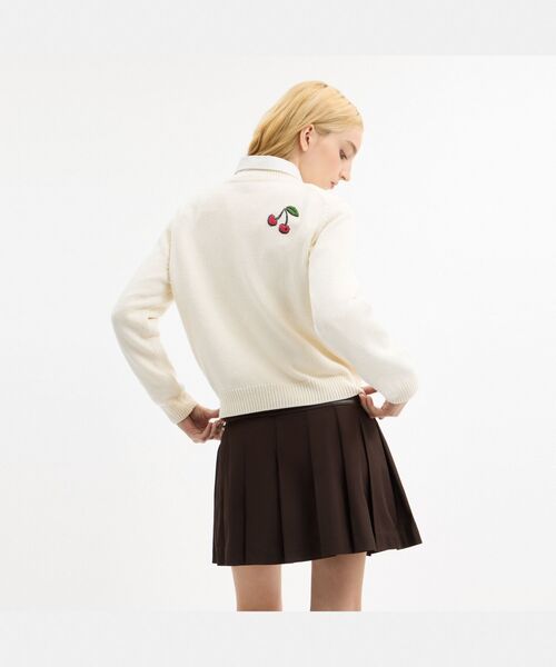 COACH(コーチ)の「スケッチ プリント クルーネック セーター・オーガニック コットン(ニット/セーター・レディース・ホワイト系その他・SMALL/MEDIUM)」の4枚目の写真