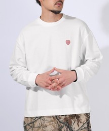 ワンポイント刺繍入りロンT