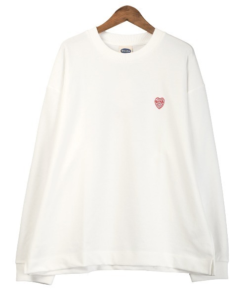 LUXSTYLE（ラグスタイル）の「ワンポイント刺繍入りロンT（Tシャツ/カットソー・メンズ・ネイビー/ホワイト/グレー/ブラック・L/XL/M）」の19枚目の写真