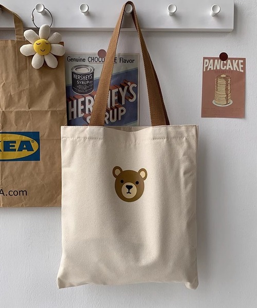 セール】urbanfemine./A4サイズ収納 くまトートバッグ U7431（トート