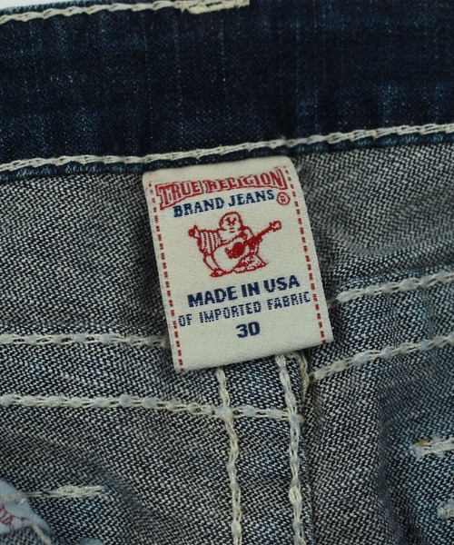 TRUE RELIGION（トゥルーレリジョン）の「【ヴィンテージ古着】Y2K TRUE RELIGION デザイン スリム デニムパンツ（デニムパンツ・メンズ・ブルー・MEDIUM）」の6枚目の写真