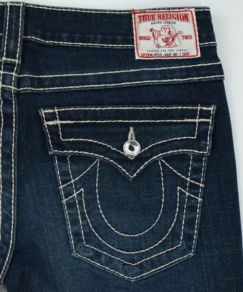TRUE RELIGION（トゥルーレリジョン）の「【ヴィンテージ古着】Y2K TRUE RELIGION デザイン スリム デニムパンツ（デニムパンツ・メンズ・ブルー・MEDIUM）」の11枚目の写真