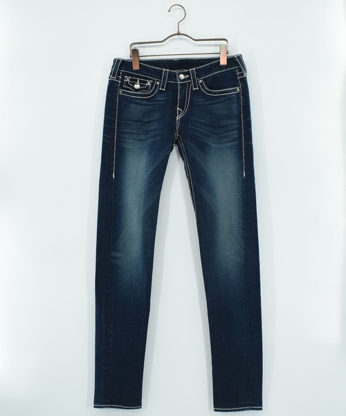 TRUE RELIGION（トゥルーレリジョン）の「【ヴィンテージ古着】Y2K TRUE RELIGION デザイン スリム デニムパンツ（デニムパンツ・メンズ・ブルー・MEDIUM）」の8枚目の写真