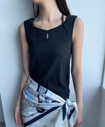 AIC. | クロスデザインリブトップス(タンクトップ)