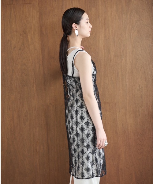 AIC.（エーアイシー）の「クロスデザインリブトップス（タンクトップ・レディース・アイボリー/ブラック・FREE）」の14枚目の写真