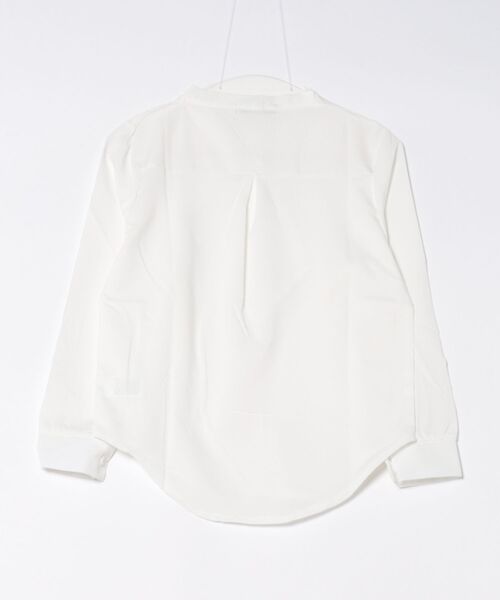 BLANC FICELLE(ブランフィセル)の「Vネックブラウス(シャツ/ブラウス・レディース・ホワイト/ブラック・M/L/S)」の3枚目の写真