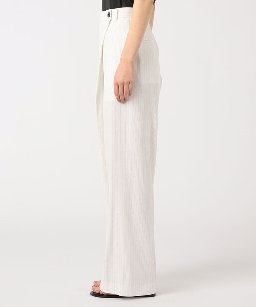 EDITION(エディション)の「リネンストレッチ ラップスラックス(その他パンツ・レディース・ブラック系その他/ホワイト系その他/ネイビー/ライトベージュ・36/34)」の8枚目の写真