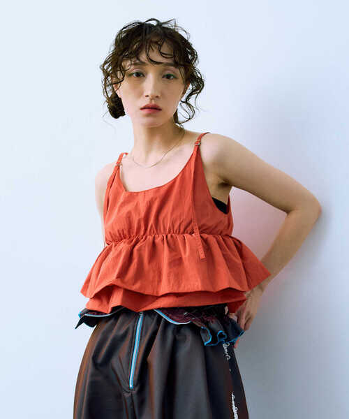 THE GOODLAND MARKET(ザグッドランドマーケット)の「cwtch 2WAY BUSTIER(キャミソール・レディース・ライトグレー/レッド/ブラック・FREE)」の3枚目の写真