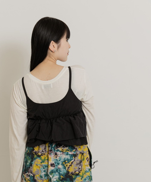 THE GOODLAND MARKET(ザグッドランドマーケット)の「cwtch 2WAY BUSTIER(キャミソール・レディース・ライトグレー/レッド/ブラック・FREE)」の6枚目の写真
