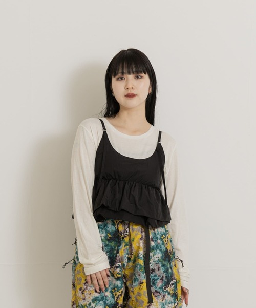 THE GOODLAND MARKET(ザグッドランドマーケット)の「cwtch 2WAY BUSTIER(キャミソール・レディース・ライトグレー/レッド/ブラック・FREE)」の7枚目の写真