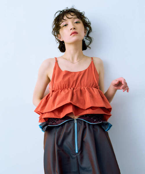 THE GOODLAND MARKET(ザグッドランドマーケット)の「cwtch 2WAY BUSTIER(キャミソール・レディース・ライトグレー/レッド/ブラック・FREE)」の8枚目の写真