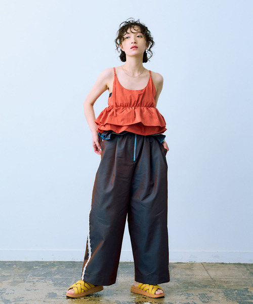 THE GOODLAND MARKET(ザグッドランドマーケット)の「cwtch 2WAY BUSTIER(キャミソール・レディース・ライトグレー/レッド/ブラック・FREE)」の12枚目の写真