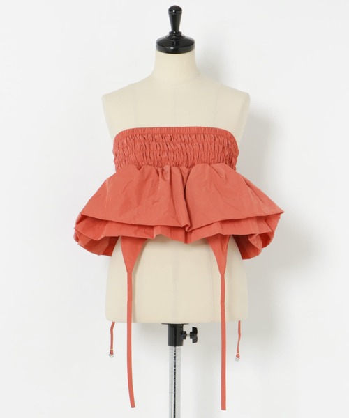 THE GOODLAND MARKET(ザグッドランドマーケット)の「cwtch 2WAY BUSTIER(キャミソール・レディース・ライトグレー/レッド/ブラック・FREE)」の19枚目の写真
