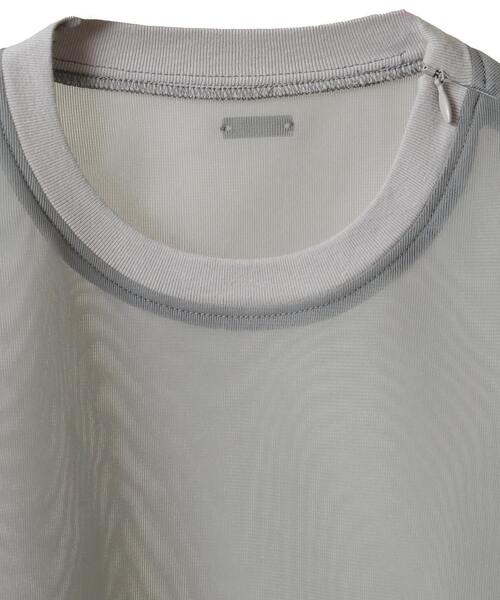 CONVERSE TOKYO（コンバーストウキョウ）の「【HL】SHEER MESH ZIP PULLOVER（Tシャツ/カットソー・レディース・ホワイト/ライトグレー/ブラック・FREE）」の13枚目の写真