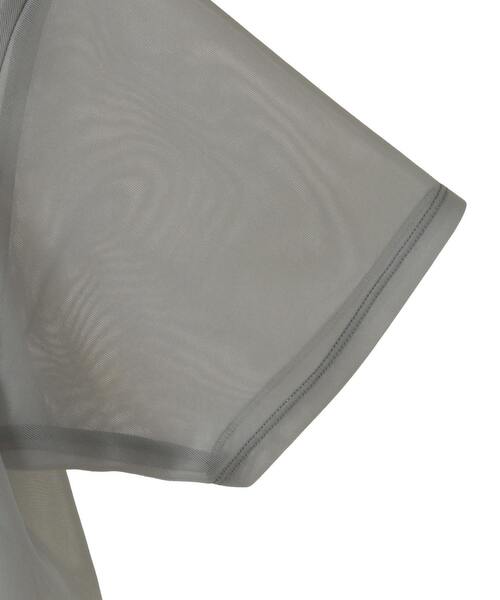 CONVERSE TOKYO（コンバーストウキョウ）の「【HL】SHEER MESH ZIP PULLOVER（Tシャツ/カットソー・レディース・ホワイト/ライトグレー/ブラック・FREE）」の14枚目の写真