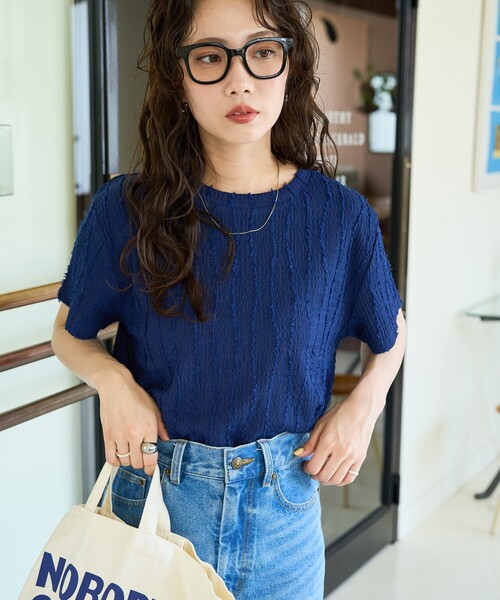 スドーク soduk シャーリングストライプTシャツ 0420010606 ライトブルー×イエロー サイズ：不明 soduk(スドーク) シャーリングストライプTシャツ0420010606