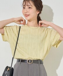 モード フリンジ シャツ きれいめ トップス 2色 レディースのトップス（ブルー・ネイビー/青色系・フリンジ