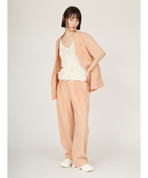 emmi(エミ)の「セミシアーハーフスリーブジャケット(その他アウター・レディース・コーラルピンク/ブラウン/ブラック・0/1)」の10枚目の写真