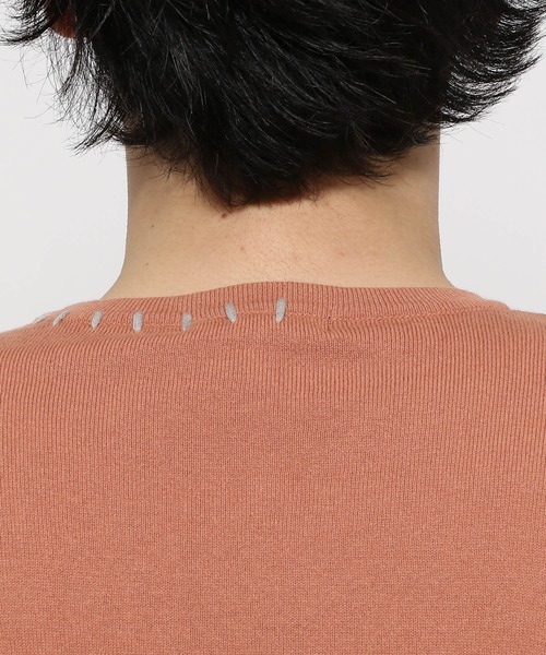 HARE（ハレ）の「ハンドステッチニットプルオーバー(HARE)（ニット/セーター・メンズ・ホワイト/ブラック/オレンジ・FREE）」の21枚目の写真