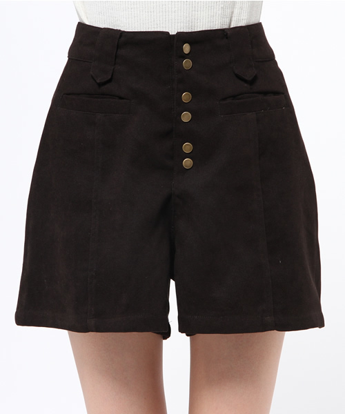 mystic(ミスティック)の「【mystic】フェイクスエードショートパンツ(その他パンツ・レディース・ブラック/グレー/キャメル・1/2)」の7枚目の写真