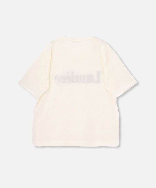 allureville(アルアバイル)の「エンブロイダリーロゴニットT(ニット/セーター・レディース・オフホワイト/ライトイエロー/ネイビー・2)」の15枚目の写真