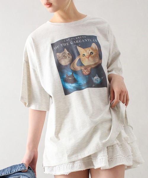 セール】宇宙ねこ BIG Tシャツ（Tシャツ/カットソー