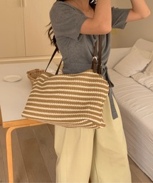 ストローメッシュショルダーバッグ