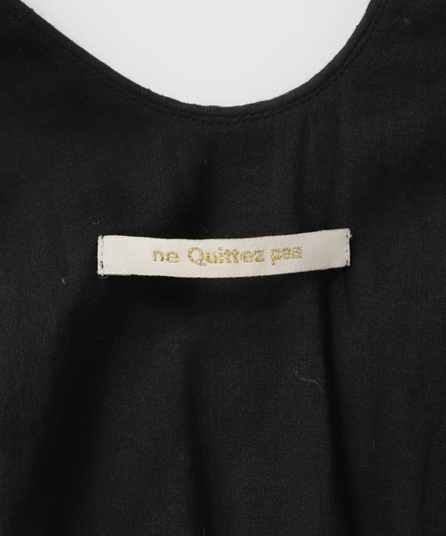 La TOTALITE（ラトータリテ）の「《WEB限定》【洗える】ne Quittez pas/ヌキテパ  COTTON JACQUARD DRESS（ワンピース・レディース・ホワイト/パープル/ブラック・FREE）」の5枚目の写真