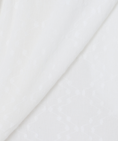 La TOTALITE（ラトータリテ）の「《WEB限定》【洗える】ne Quittez pas/ヌキテパ  COTTON JACQUARD DRESS（ワンピース・レディース・ホワイト/パープル/ブラック・FREE）」の8枚目の写真