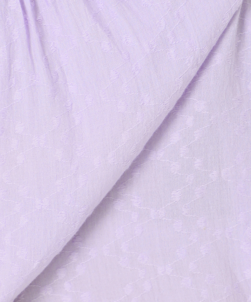 La TOTALITE（ラトータリテ）の「《WEB限定》【洗える】ne Quittez pas/ヌキテパ  COTTON JACQUARD DRESS（ワンピース・レディース・ホワイト/パープル/ブラック・FREE）」の10枚目の写真