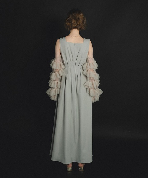 et.UNiVER(エトユニベール)の「Frourish attched dress(ドレス・レディース・ライトグレー/ブラック/グレー・SMALL/MEDIUM/LARGE)」の21枚目の写真