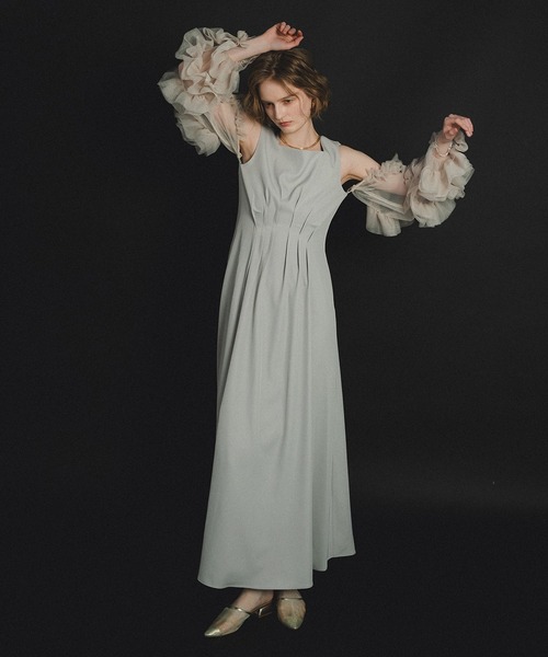 et.UNiVER(エトユニベール)の「Frourish attched dress(ドレス・レディース・ライトグレー/ブラック/グレー・SMALL/MEDIUM/LARGE)」の17枚目の写真