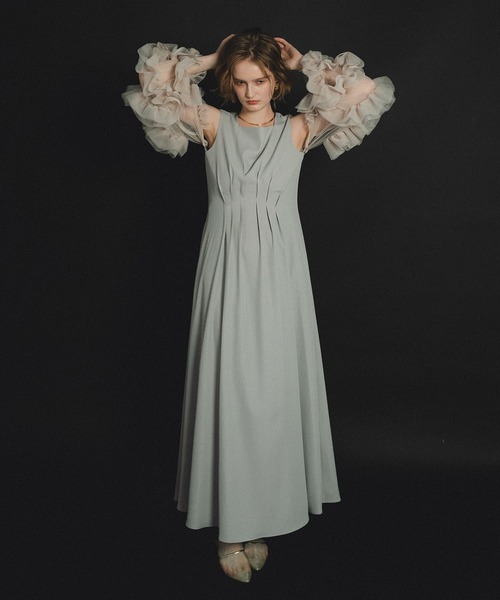 et.UNiVER(エトユニベール)の「Frourish attched dress(ドレス・レディース・ライトグレー/ブラック/グレー・SMALL/MEDIUM/LARGE)」の18枚目の写真