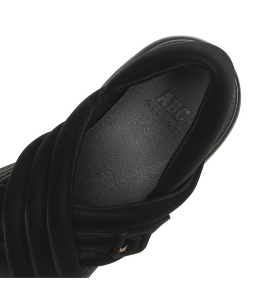 ABC-MART（エービーシーマート）の「ABC SELECT エービーシーセレクト VL PFY CRS 6.5 ボリュームパフィークロス 6.5 W2052 BLACK（サンダル・レディース・ブラック・SMALL/MEDIUM/LARGE/X-LARGE）」の2枚目の写真
