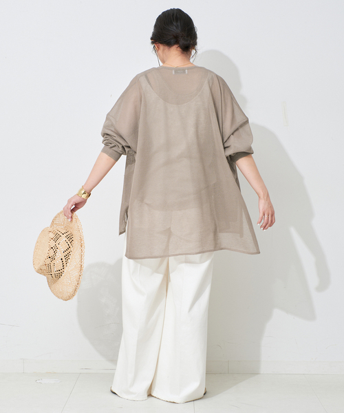 SLOBE IENA シアーカーディガン　今期 新品 セール】シアーカーディガン（カーディガン/ボレロ）｜SLOBE