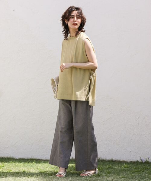 Green　Parks（グリーンパークス）の「ETS.スクエアトゥアンクルストラップサンダル（サンダル・レディース・ブラック/アイボリー/ミント・XS/S/L/M/XL）」の15枚目の写真