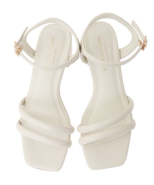 Green　Parks（グリーンパークス）の「ETS.スクエアトゥアンクルストラップサンダル（サンダル・レディース・ブラック/アイボリー/ミント・XS/S/L/M/XL）」の17枚目の写真