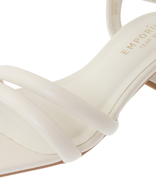 Green　Parks（グリーンパークス）の「ETS.スクエアトゥアンクルストラップサンダル（サンダル・レディース・ブラック/アイボリー/ミント・XS/S/L/M/XL）」の7枚目の写真