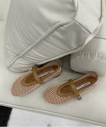 メリージェーン メッシュ バレエパンプス