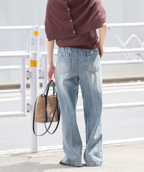 JOURNAL STANDARD relume(ジャーナルスタンダード レリューム)の「《追加》C/Rデニムワイドイージー(デニムパンツ・レディース・ネイビー/ブルー・38/36)」の17枚目の写真