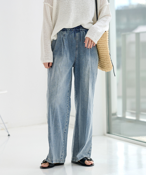 JOURNAL STANDARD relume(ジャーナルスタンダード レリューム)の「《追加》C/Rデニムワイドイージー(デニムパンツ・レディース・ネイビー/ブルー・38/36)」の22枚目の写真