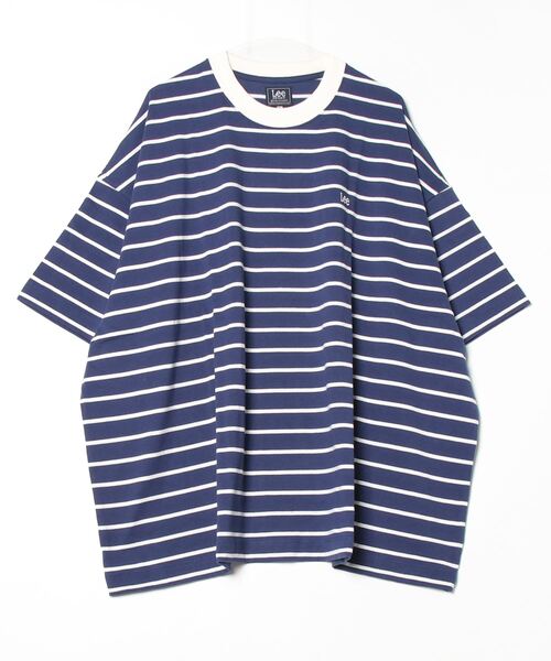 Lee（リー）の「LEE /BORDER BIG TEE/LT3202（Tシャツ/カットソー・メンズ・ネイビー/ホワイト/ブラック・FREE）」の15枚目の写真