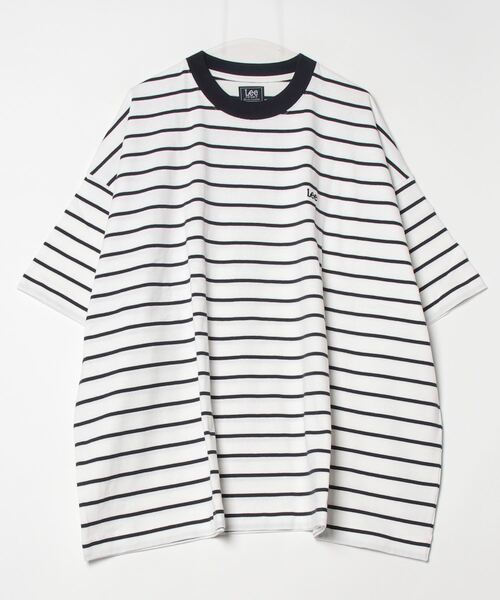 Lee（リー）の「LEE /BORDER BIG TEE/LT3202（Tシャツ/カットソー・メンズ・ネイビー/ホワイト/ブラック・FREE）」の14枚目の写真