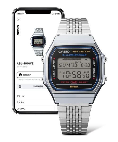 CASIO(カシオ)の「CASIO/カシオ 腕時計 CASIO Collection STANDARD ABL-100WE-1AJF(デジタル腕時計・メンズ・シルバー・ONE)」の8枚目の写真