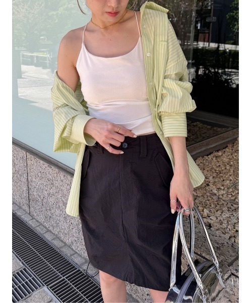 UNDERSON UNDERSON（アンダーソン アンダーソン）の「Ｘストラップカップインキャミ（キャミソール・レディース・ホワイト/ブラック・0/1）」の4枚目の写真