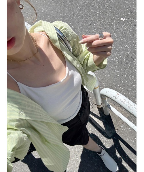 キャミソール Ｘストラップカップインキャミ UNDERSON UNDERSON｜Xストラップカップインキャミ | Rakuten