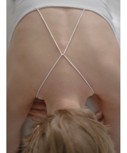 UNDERSON UNDERSON（アンダーソン アンダーソン）の「Ｘストラップカップインキャミ（キャミソール・レディース・ホワイト/ブラック・0/1）」の11枚目の写真