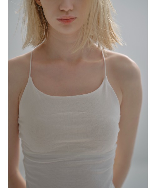 UNDERSON UNDERSON（アンダーソン アンダーソン）の「Ｘストラップカップインキャミ（キャミソール・レディース・ホワイト/ブラック・0/1）」の12枚目の写真