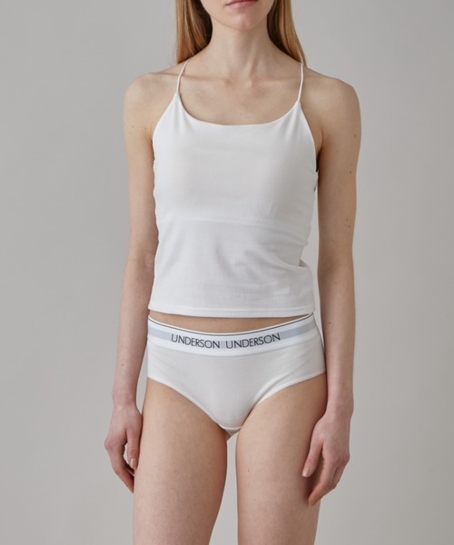 UNDERSON UNDERSON（アンダーソン アンダーソン）の「Ｘストラップカップインキャミ（キャミソール・レディース・ホワイト/ブラック・0/1）」の15枚目の写真