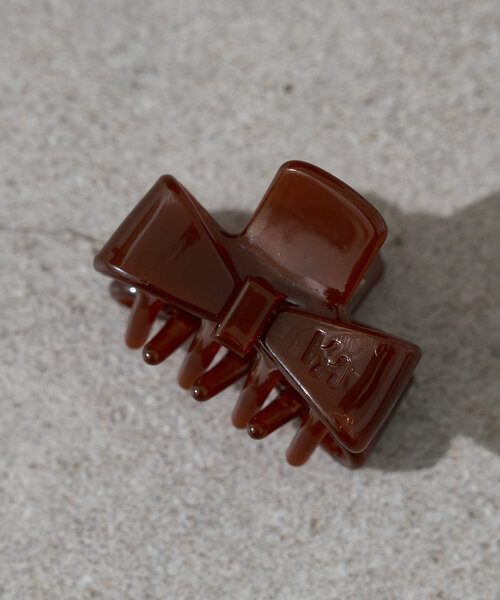 Kastane（カスタネ）の「【fiw.】リボンミニクリップSET（バレッタ/ヘアクリップ・レディース・アイボリー/ブラウン/ブラック・FREE）」の6枚目の写真